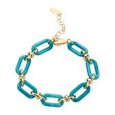 Les Cordes - PAN55 (AB) - Armband - Blauw - Hars - Juwelen - Sieraden - Dames