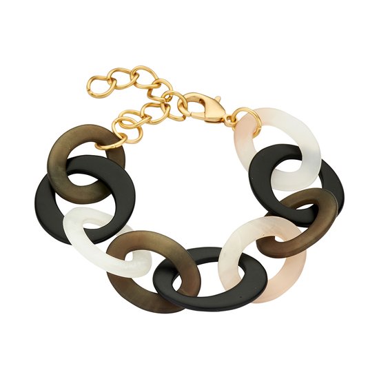 Les Cordes - KAFI (AB) - Armband - Meerkleurig - Zwart - Hars - Juwelen - Sieraden - Dames