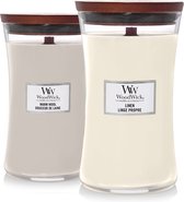 WoodWick Dual Delights Hourglass Set - 2 Large Candles