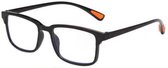 XYZ Eyewear Leesbril Zwart +1.00 - Dames - Heren - Leesbrillen - Trendy - Lees bril - Leesbril met sterkte - Voordeel - Met sterkte +1.00