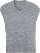 Knit Factory Luna Knit Spencer - Ladies Slipover - Pull sans manches tricoté - Grijs clair - 40/42