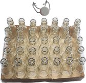 RANO® - 35x bouteille à couvercle basculant 200ml - Hermétique - bouteille à couvercle basculant / bouteilles à couvercle basculant / bouteille de conservation / bouteille de jus / bouteilles en verre avec bouchon / décoration