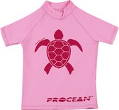 Kids lycra | UV-zwemshirt | schildpad roze | maat 122/128