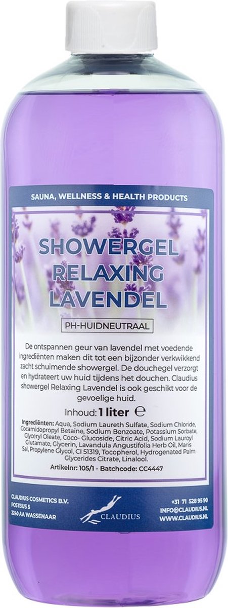 Goedkoopste Claudius Douchegel Relaxing Lavendel 1 liter - Showergel