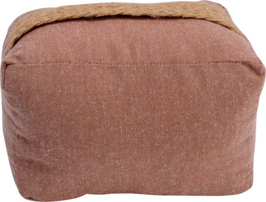 Cosy & Trendy deurstopper - 0.22 kilo - terra bruin - polyester - 15 x 10 cm