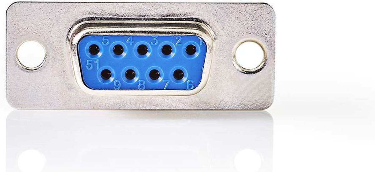 Nedis D-Sub-Chassisdeel - D-SUB 9-Pins Female - Zilver - Doos