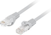 Lanberg - 0,5 m grijze Cat.6 UTP Ethernet-netwerkkabel PCU6-10CU-0050-S