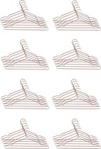 QUVIO Kledinghangers - Set van 40 - Kleerhangers - Hangers kleding - Broekhangers - Rosekleur - Koper - Staal