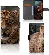 Telefoonhoesje Nokia XR21 Book Cover Cadeautjes voor Jongens Luipaard
