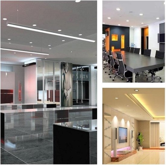 Plafonnier LED - Carré à encastrer - 12cm - Blanc neutre