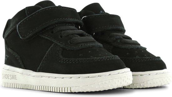 Baby | Eerste stapschoenen | Jongens | Black | Leer | Shoesme | Maat 18