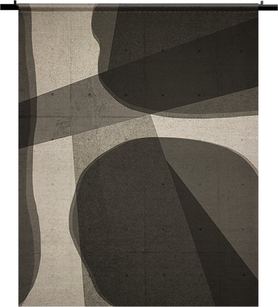 Wandkleed - Wanddoek - Squares Abstract Scandinavisch Bohemian - 150 x 180 cm