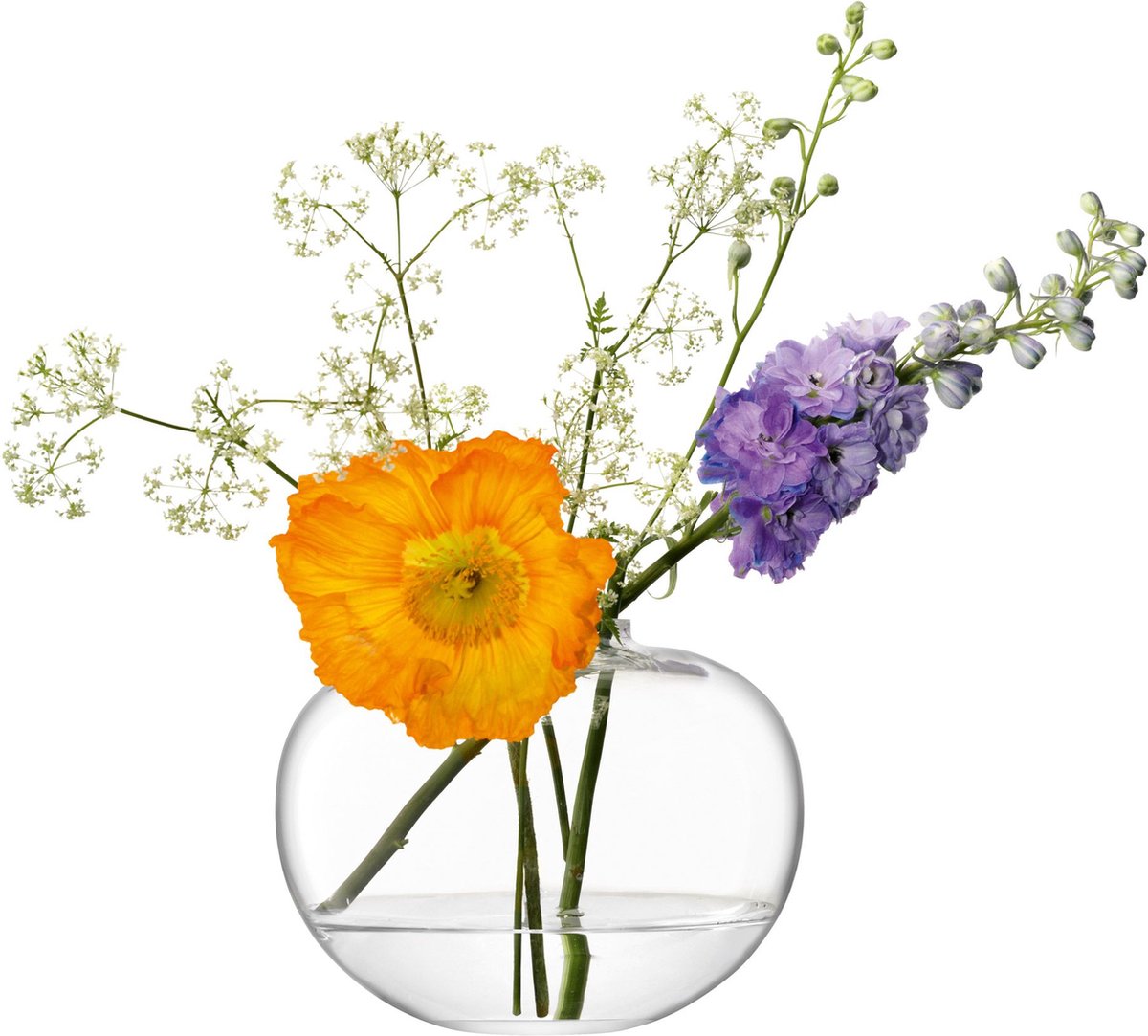 L.S.A. Flower Vaas 15 cm - Glas - Transparant