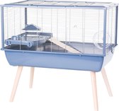 Zolux Neolife 80 Cage Hamster Blauw - Dierenverblijf - 78x48x75 cm