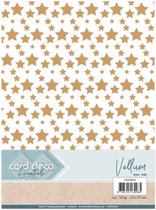 Card Deco Essentials - Vellum - Stars Gold