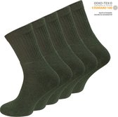 Legersokken - Army socks - Kakigroen - 5 Paar - Maat 39/42