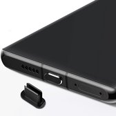 Cadorabo Beschermkap geschikt voor USB C in ZWART - Stof Beschermende Stekker geschikt voor Laadpoort Stofdicht