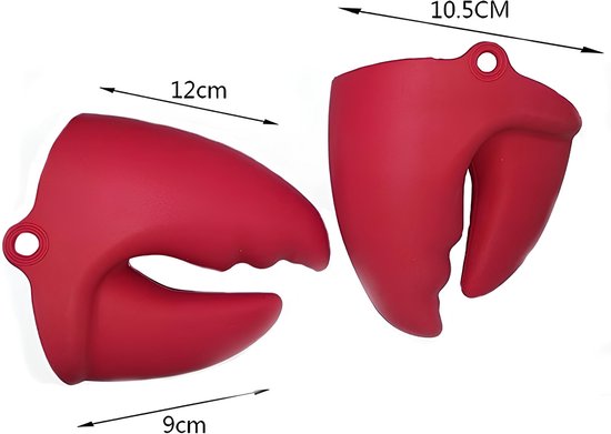 2 Gants de cuisine silicone résistants à la chaleur ou au froid - manique  doublé