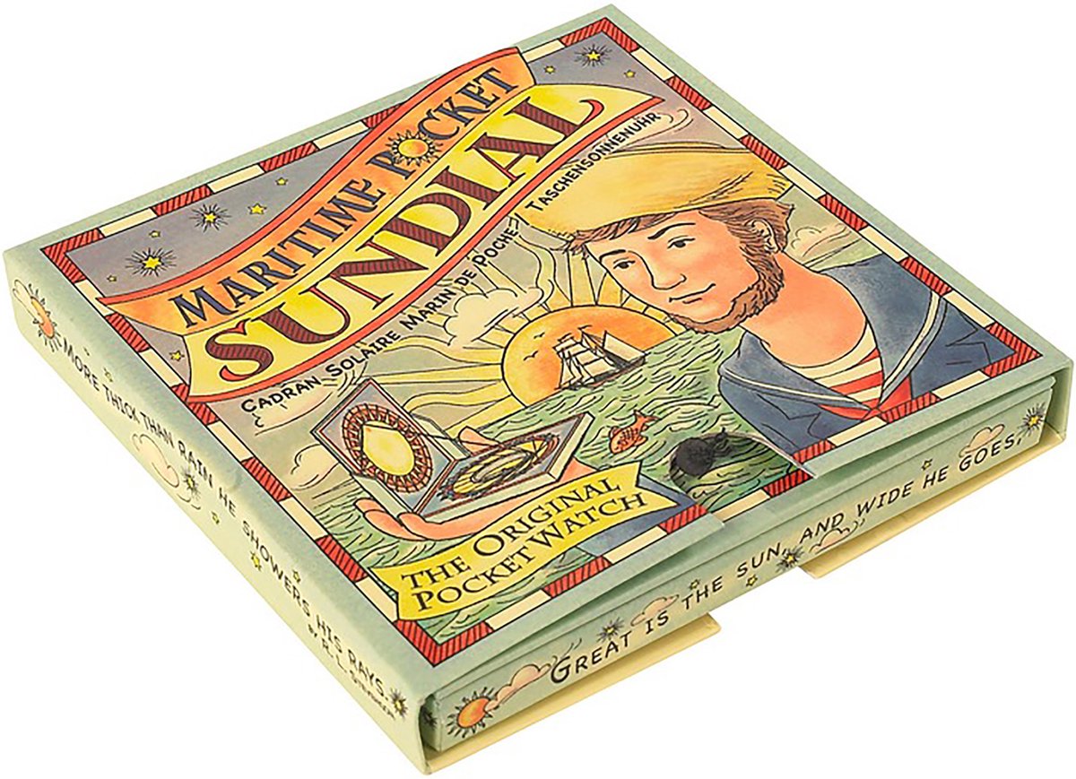 Authentic Models - Kompas - Maritime Pocket Sundial - Kompas kinderen - Blauw