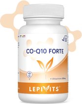Co-Q10 Forte 200mg | 30 gélules végétales pullulan | Complément alimentaire | Fabriqué en Belgique | LEPIVITS