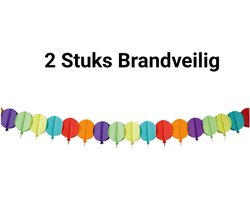 2x Slinger Ballonnen Brandvertragend/ Brandveilig. Garland, Versiering, Themafeest, Verjaardag, Horeca, Carnaval.