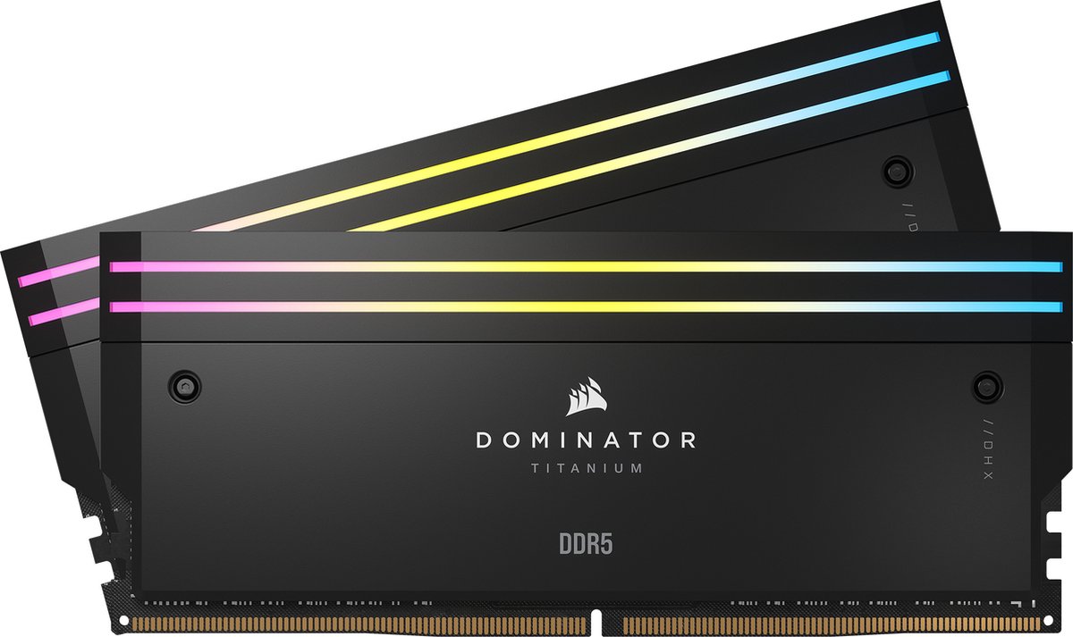 Corsair 32 GB DDR5-6000 Kit werkgeheugen CMP32GX5M2B6000C30, Dominator Titanium RGB, XMP
