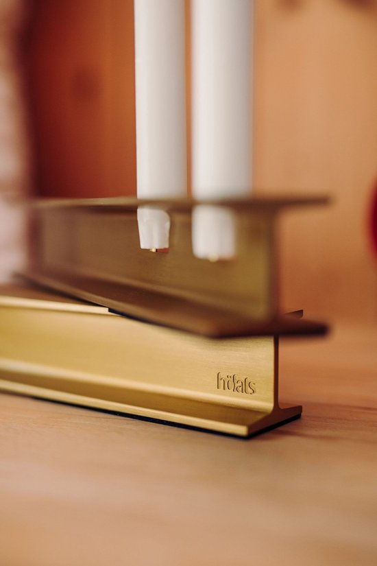 höfats - Henry Metal I Nero - Design portacandele per una candela a bastoncino - moderno portacandele in acciaio industriale - in alluminio - decorazione per matrimoni, compleanni, idea regalo