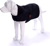 Dogs&Co Honden Winterjas Zwart Quilt Maat XL Ruglengte 48 Borstomvang 60-65cm