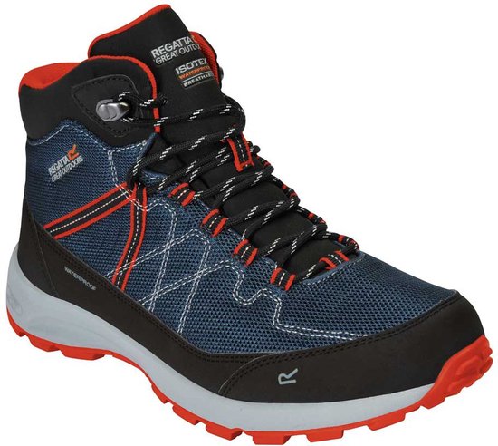 Botas De Senderismo Regatta Samaris - Hombre, Impermeables, Piel De Ante, Suela X-LT, Peso 456g