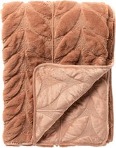 Dutch Decor - AYANA - Bedsprei 200x220 cm - luxe uitstraling - heerlijk zacht - Cork - roze