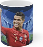 Ronaldo - mok - cadeau - sport - voetbal - verjaardag - kerst - koffie - verjaardag - kerst - sinterklaas - cadeau voor jongen