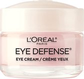 L'Oréal Paris - Eye Defense Oogcrème - Cafeïne en Hyaluronzuur - Verzacht fijne lijntjes - Vermindert wallen - Vermindert donkere kringen - 14g
