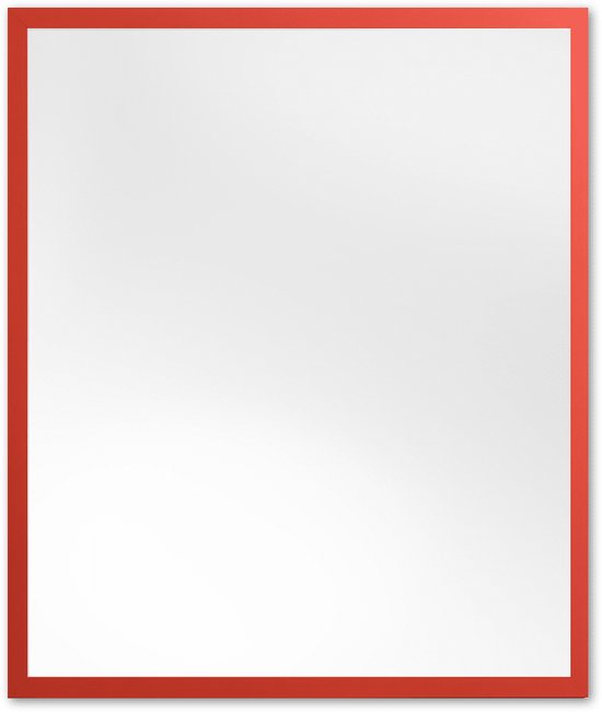 Moderne Spiegel 53x63 cm Rood - Emilia