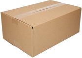 25x Vouwdoos 370 x 240 x 150 mm - B- golf (± 3,0 mm) Karton - Universele verzenddozen