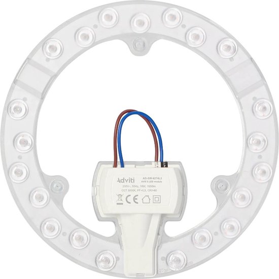 LED Module Inbouw Magnetisch Ring - 220V - 18W - 3000K