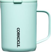 Corkcicle Mug 475ml-Sun Soaked Teal-Koffiebeker-Koffiemok to go- Thermosbeker-RVS& driewandig Koffie Beker