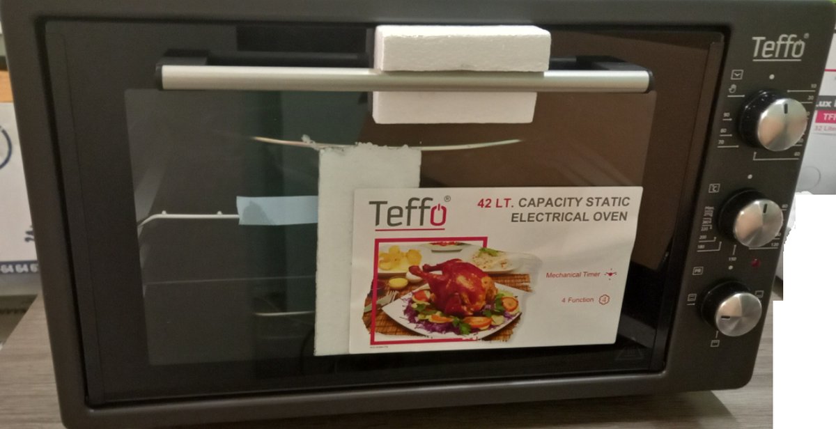 Teffo - Bakoven - Dubbel Glas - Vrijstaande Oven L - 42L - Met timer - 50/60Hz - 3 niveaus – foto 3