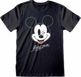 Disney Mickey Mouse - Mickey Mouse Mens Tshirt - L - Zwart