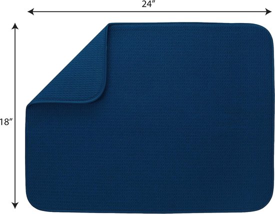 Microvezel Afdruipmat Voor De Keuken, 45 X 40 Cm, 2 Stuks, Lepel En Servies Droogmat Afdruiprek