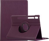 Coque pour Samsung Galaxy Tab S9 - Mobigear - Série DuoStand - Bookcase en simili cuir - Violet - Housse adaptée pour Samsung Galaxy Tab S9