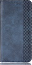 Mobigear Telefoonhoesje geschikt voor Sony Xperia 1 V Hoesje | Mobigear Sensation Bookcase Portemonnee | Pasjeshouder voor 3 Pasjes | Telefoonhoesje voor Pinpas / OV Kaart / Rijbewijs - Blauw
