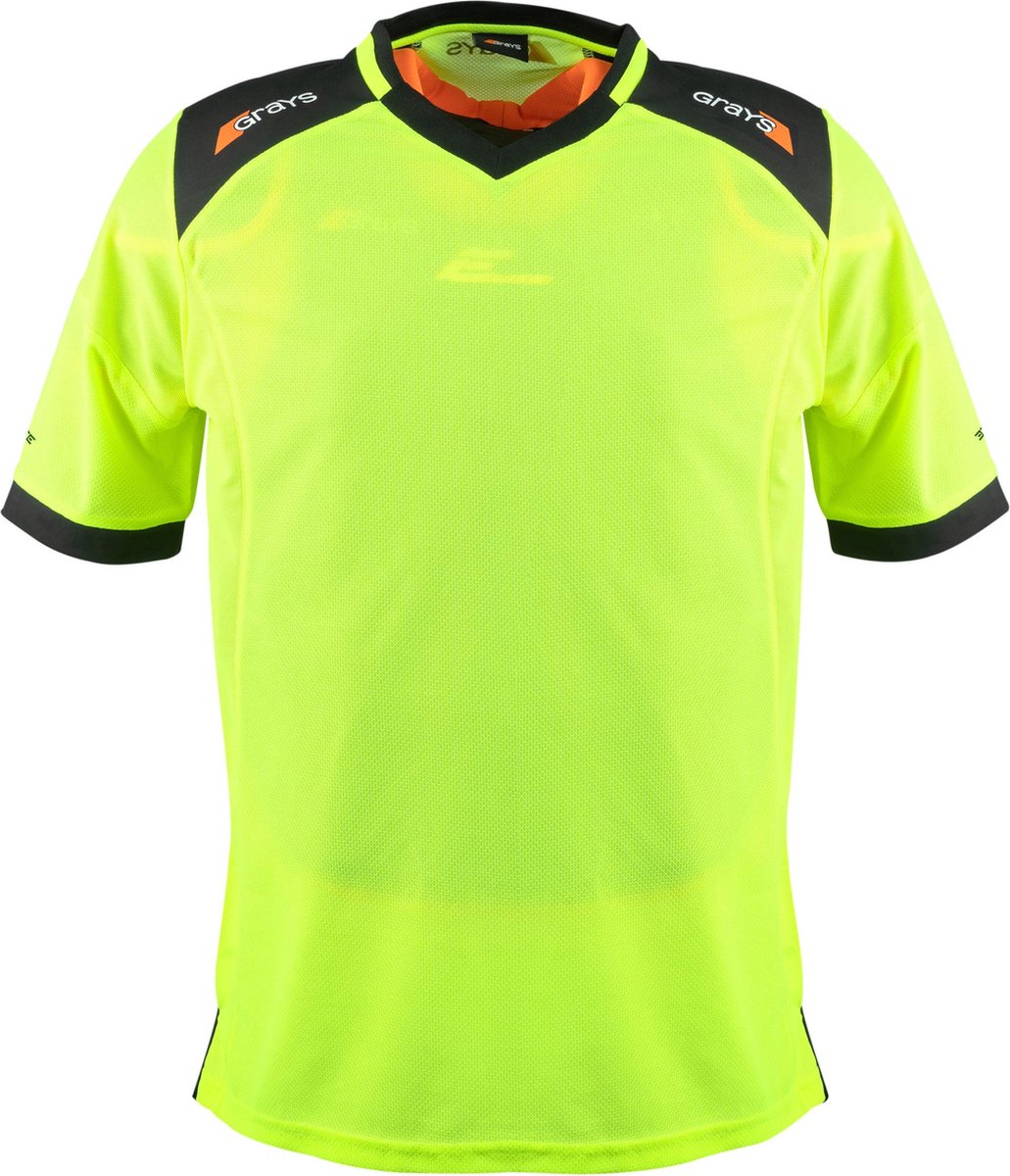 Grays hockey keeper kit Short Sleeve Smock Snr Fluo Geel - maat Small