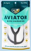 Aviator Bird Harness & Leash Large Black