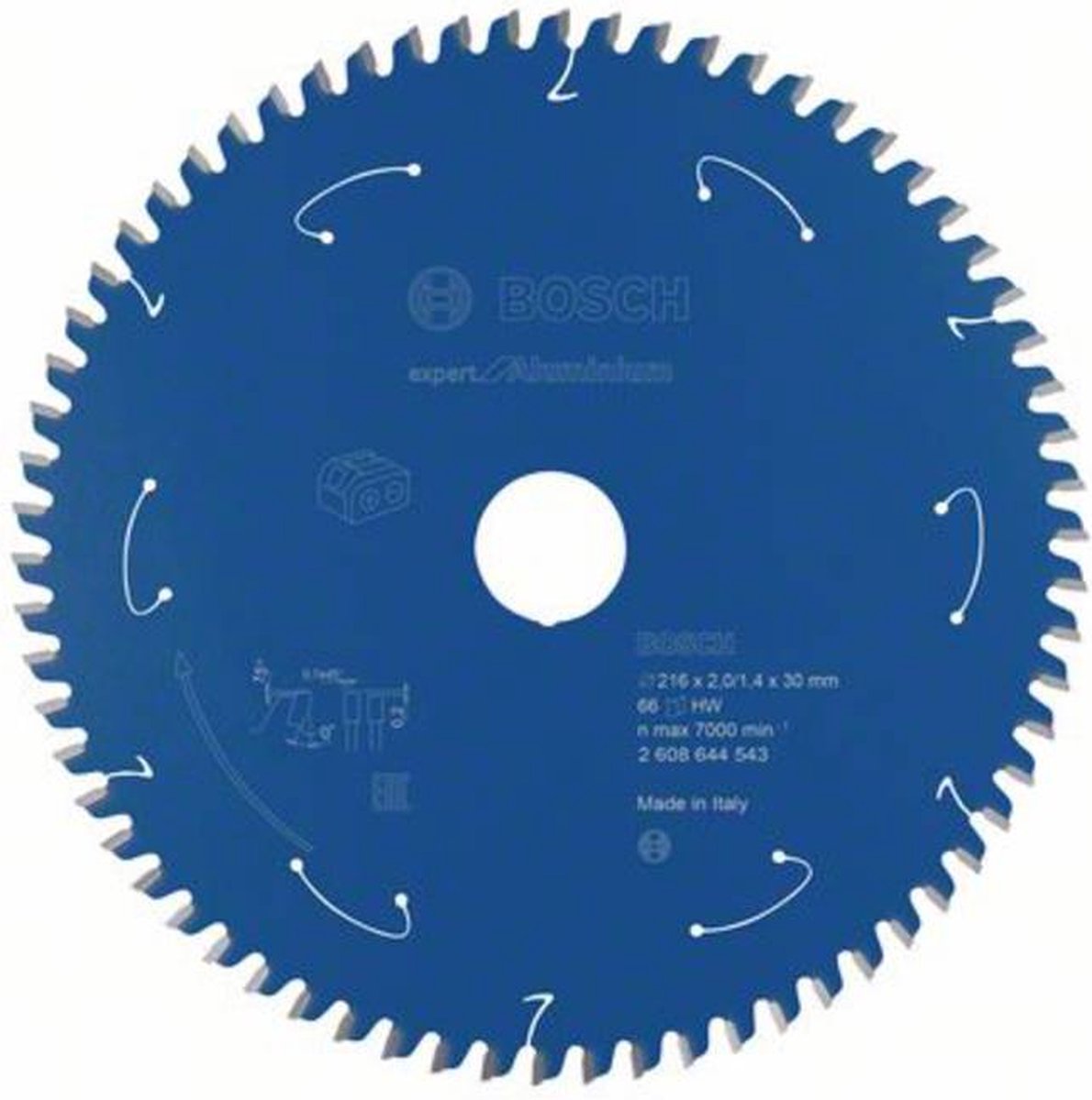Bosch Accessories 2608644543 Cirkelzaagblad 216 x 30 mm Aantal tanden: 66 1 stuk(s)