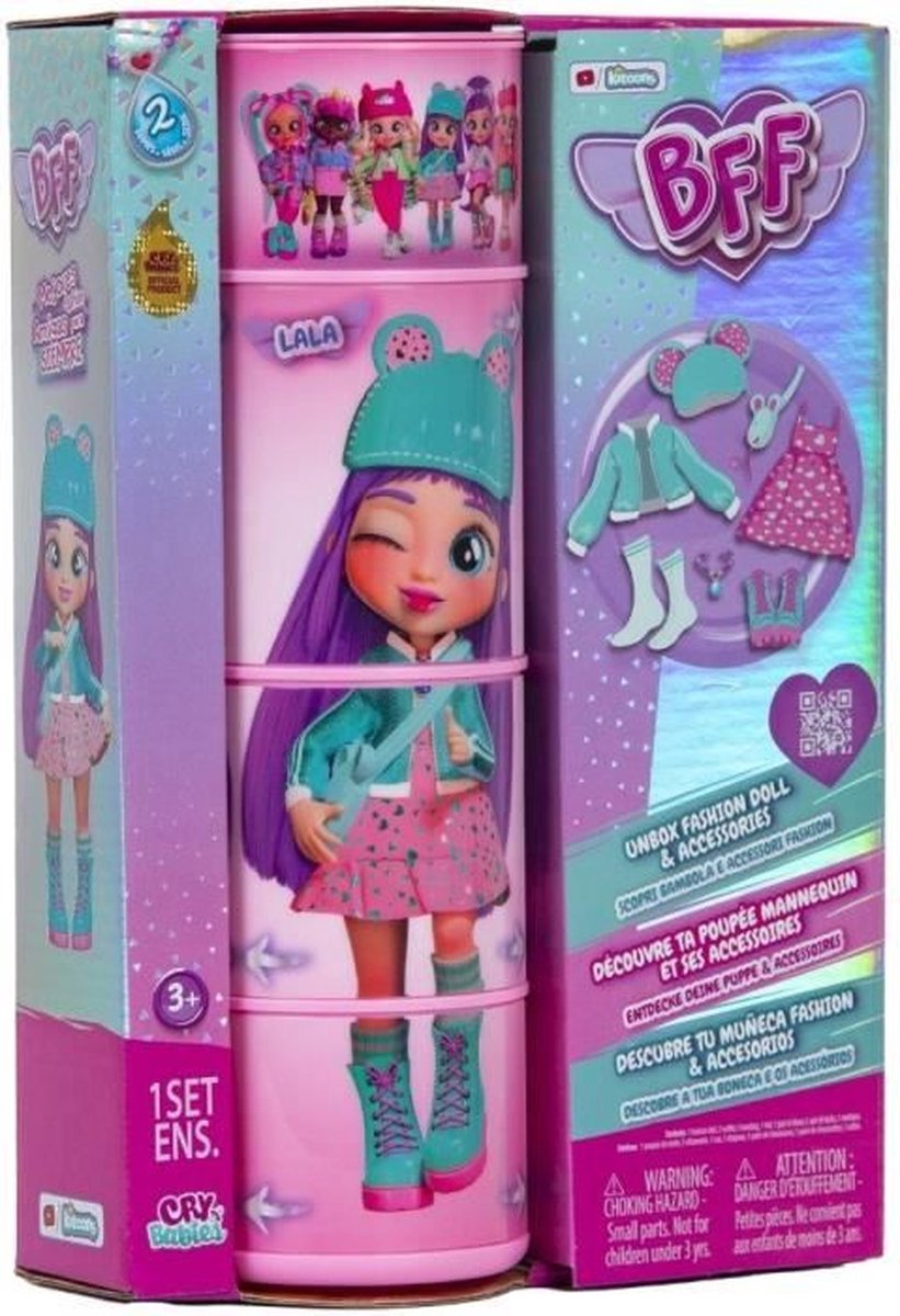 IMC Toys BFF by Cry Babies Hannah, Poupée mannequin, Femme, 3 ans, Garçon/ Fille, 200