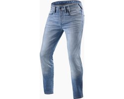 REV'IT! Jeans Piston 2 SK Lichtblauw Used Motorjeans - Maat L34/W28 - Broek