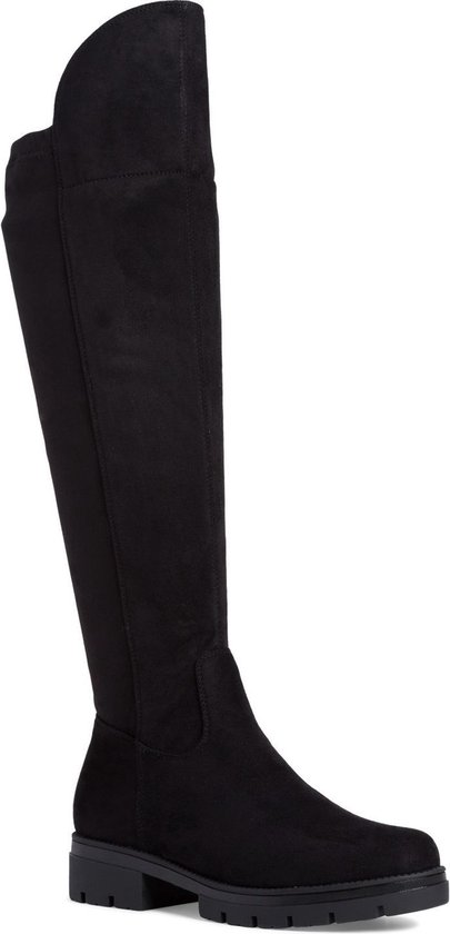 Tamaris Stivali Donna 1-25616-41 - Colore Nero, Tacco A Blocco 7.5 Cm, Pelle E Sintetico - Taglia 40 EU