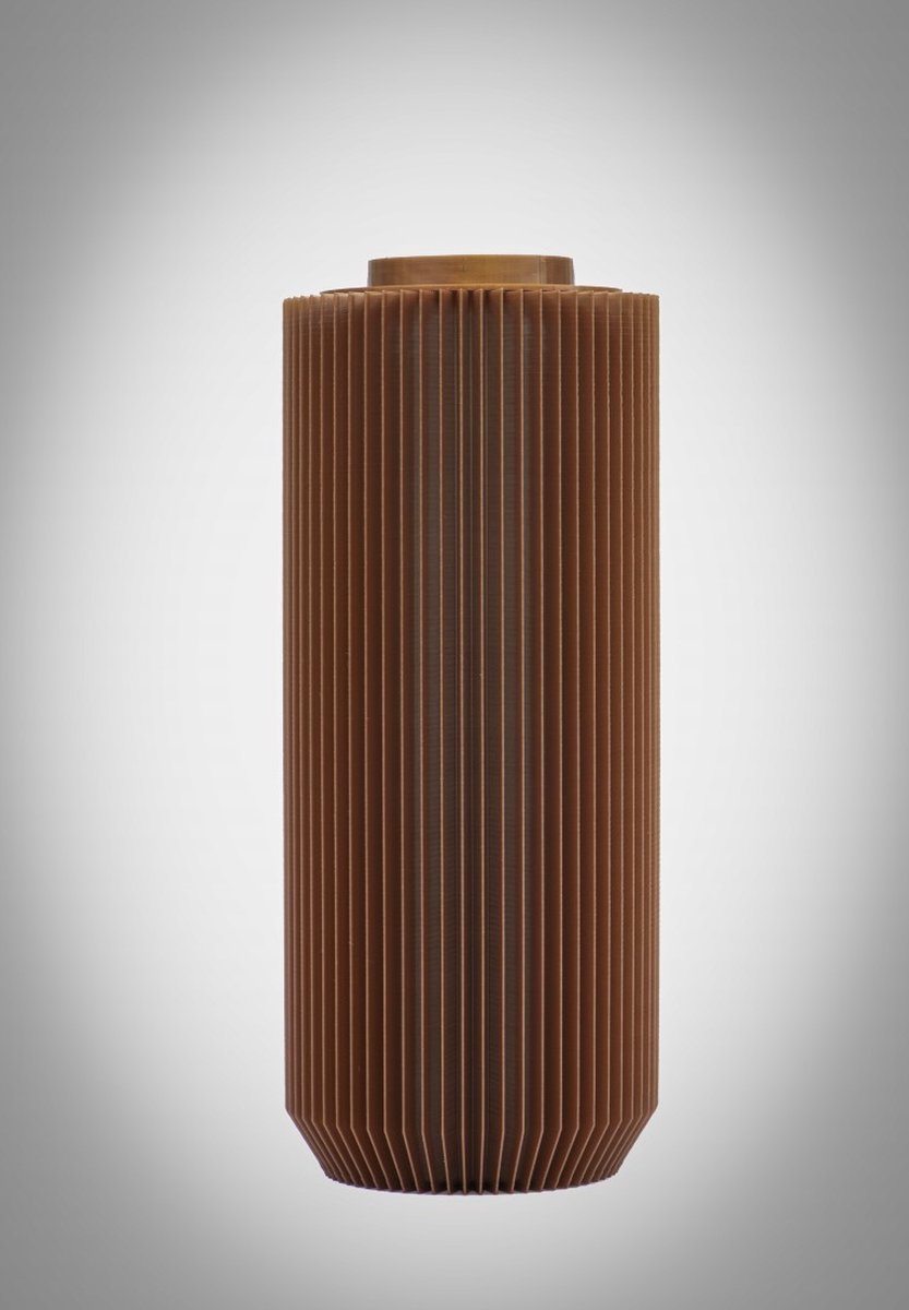 Designed by Enrico - Arrondi - 20 Copper - 3D geprinte bloemenvaas / vaas