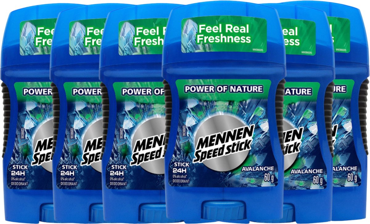 Goedkoopste Mennen Speed Stick Avalanche Deodorant Man - Deodorant Man Voordeelverpakking - 6 x 60g