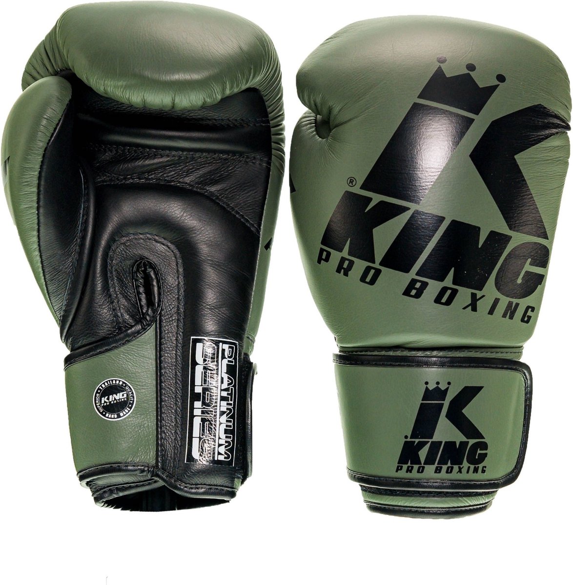 King (kick)bokshandschoenen Platinum 3 Groen/Zwart 12oz